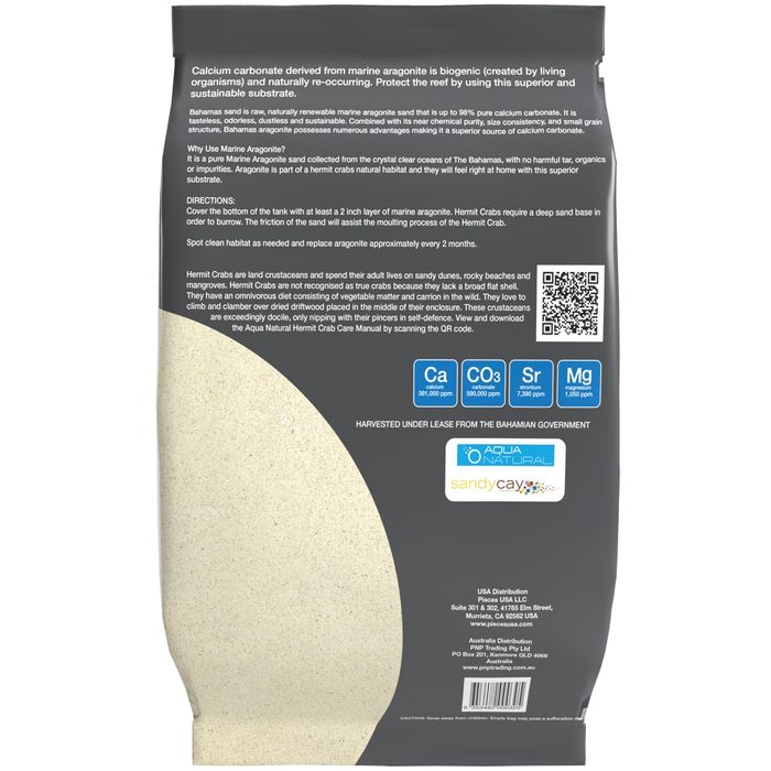 Hermit Aragonite - 4.5kg Bag