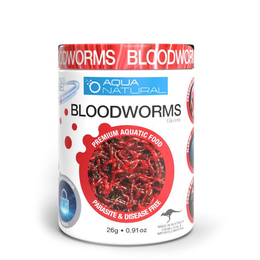 Freeze Dried Bloodworms - Fish Food - 26g