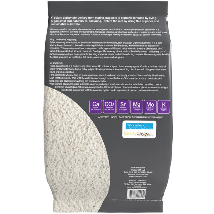Coarse Aragonite Sand - 4.5kg Bag